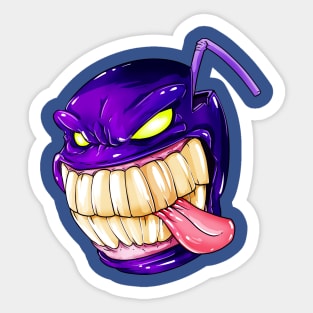 crazy smile cocktail Sticker